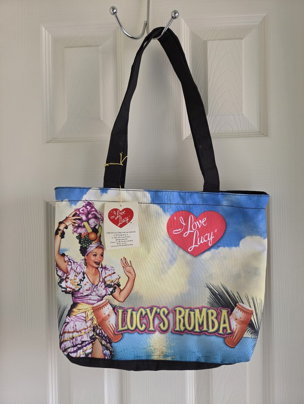 Vintage I‎ Love Lucy Rumba Tote Bag Canvas Purse NWT